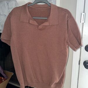 Casual Short Sleeve Knit Polo